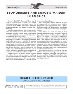 stop obama`s and soros`s `maidan` in america