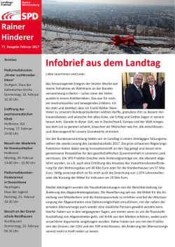 Infobrief 77 2017 - SPD Ortsvereins Flein