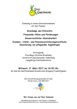 Grundz&uuml;ge des Erbrechts Finanzielle Hilfen und F&ouml;rderungen