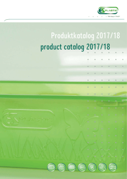 Externer Produktkatalog 2017 - Für Katalogdurck Fa - Es