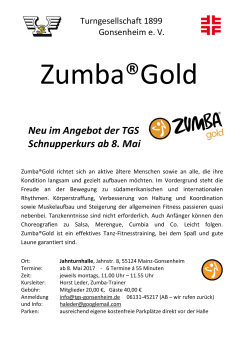 Zumba®Gold - TGS Gonsenheim
