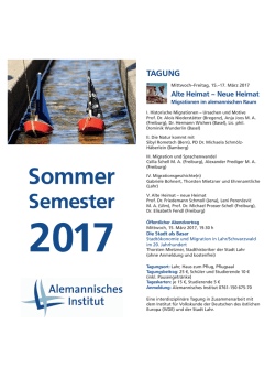 Sommer - Alemannisches Institut