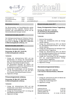 Mitteilungsblatt - Gemeinde Lütisburg