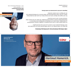 Infoflyer Hartmut Hamerich