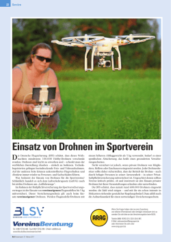 Einsatz von Drohnen im Sportverein