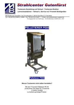pelletierer pe80 - trockeneis