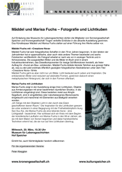Mäddel und Marisa Fuchs – Fotografie und Lichtkuben