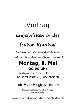 Vortrag - Kindergarten Rheinfelden