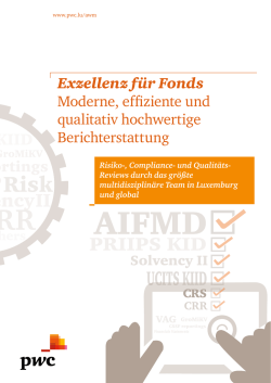 Exzellenz für Fonds: Moderne, effiziente und