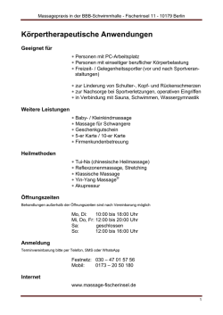 Informationen zu Anwendungen und Leistungen