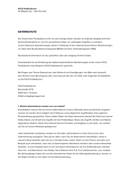 Datenschutz