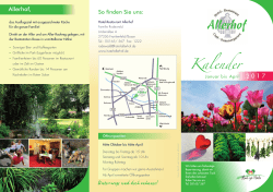 Kalender - Hotel Allerhof