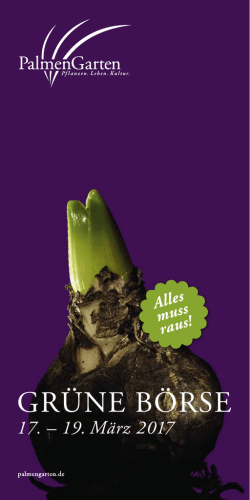 gr&uuml;ne b&ouml;rse - Palmengarten