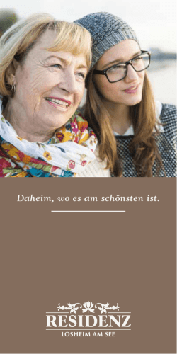 Hausflyer - Residenz Losheim am See