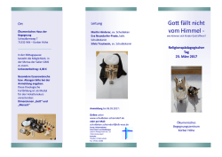 Gott f&auml;llt nicht vom Himmel -
