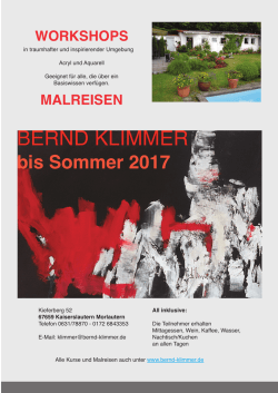 Programm 2017 - Bernd Klimmer