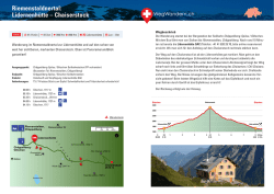 Riemenstaldnertal: Lidernenhütte – Chaiserstock