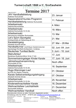 Jahresterminplan - Turnerschaft Grossauheim