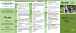 Jahresprogramm 2017 - BUND Rhein-Sieg