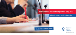 D&uuml;sseldorfer Product Compliance Day 2017