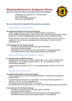 InfoPaket zur WSG Fahrschule