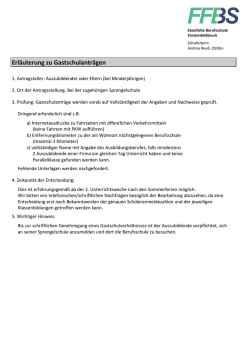 Gastschulantrag - Berufsschule Fürstenfeldbruck