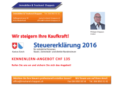 Kennenlern-Angebot CHF 135