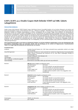 Termsheet (Indication) - Derinet