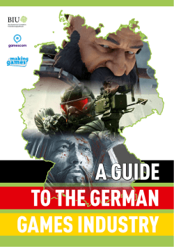 games industry a guide to the german