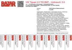 VW Tiguan 2.0 TDI BMT - Verbrauch: 5.6 l/100km CO2