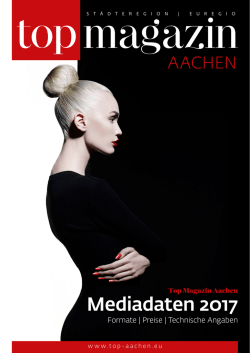Mediadaten - Top Magazin Aachen