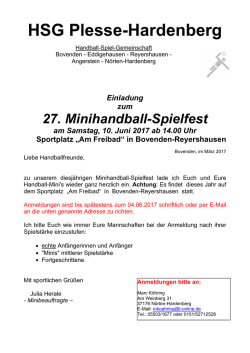 in Bovenden-Reyershausen - HSG Plesse