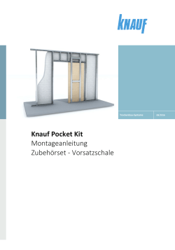 Knauf Pocket Kit Montageanleitung Zubehörset
