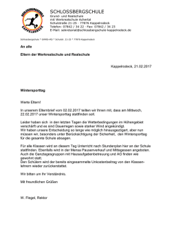 Wintersporttag - Absage-1 - Schlossbergschule Kappelrodeck