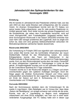 Jahresbericht Spiko