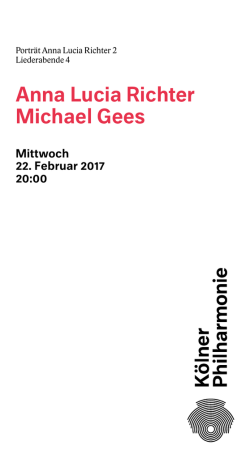 Anna Lucia Richter Michael Gees