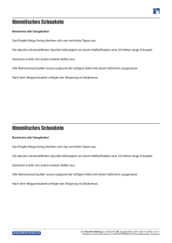 Himmlisches Schaukeln Himmlisches Schaukeln