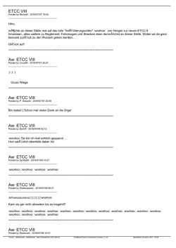 ETCC VIII Aw: ETCC VIII Aw: ETCC VIII Aw: ETCC VIII