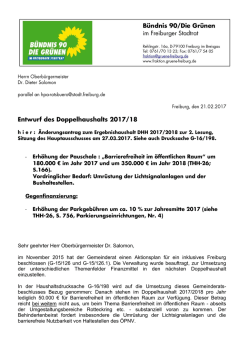 Sehr geehrter Herr Oberbürgermeister Dr. Salomon