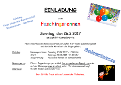 EINLADUNG Faschingsrennen - SC-Vils