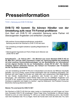 DVB-T2 HD kommt: So k&ouml;nnen H&auml;ndler von der Umstellung aufs