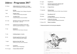 Jahres - Programm 20000