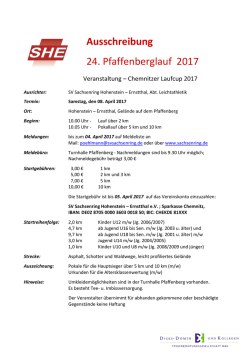 Ausschreibung... - SV Sachsenring Hohenstein