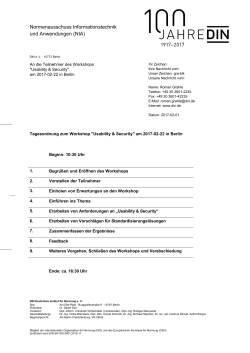 Normenausschuss Informationstechnik und Anwendungen (NIA)