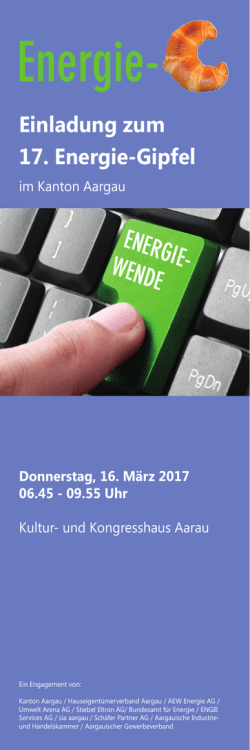 Einladung zum 17. Energie