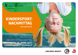 Flyer Kindersportnachmittag 2017 (PDF, 310 KB, nicht barrierefrei)