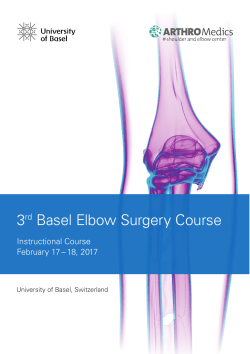 3rd Basel Elbow Surgery Course - AGA