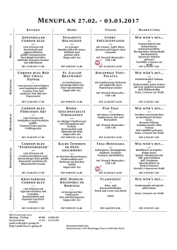 Menuplan W09 als PDF DE - Personalrestaurant Optik-Hus