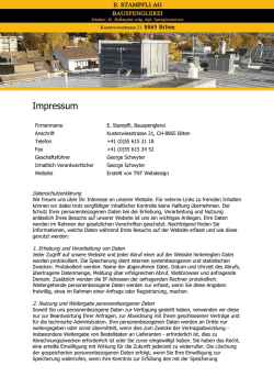 Impressum - spenglerei