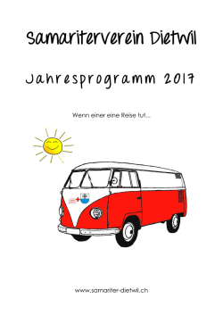 Jahresprogramm - Samariterverein Dietwil